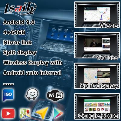 INFINITI QX70 FX35 FX37 HD upgrade layar carplay nirkabel android auto IT06
