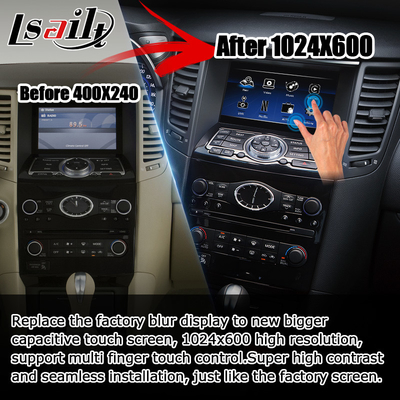 INFINITI QX70 FX35 FX37 HD upgrade layar carplay nirkabel android auto IT06