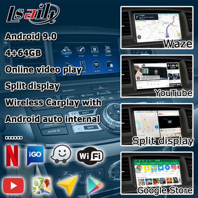 Layar sentuh multi jari Infiniti M35 M45 Nissan Fuga HD meningkatkan antarmuka video otomatis android carplay