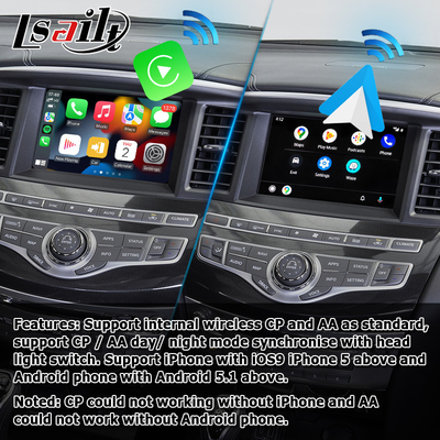 HD layar sentuh multi jari carplay android auto upgrade untuk Infiniti QX60 JX35 2013-2016 IT06