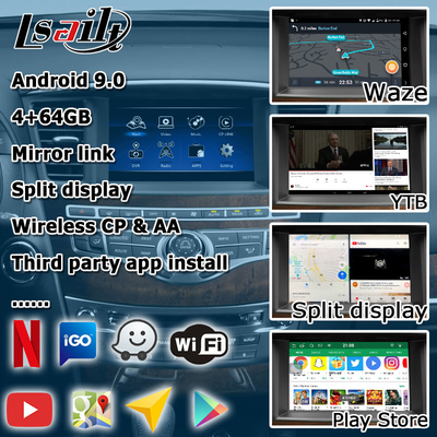 HD layar sentuh multi jari carplay android auto upgrade untuk Infiniti QX60 JX35 2013-2016 IT06