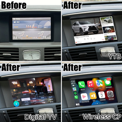 Infiniti Q70 M35 M35h M45 Nissan Fuga Android carplay peningkatan sentuhan multi jari