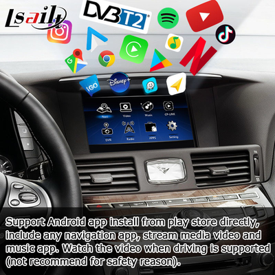 Infiniti Q70 M35 M35h M45 Nissan Fuga Android carplay peningkatan sentuhan multi jari