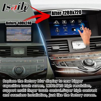 Infiniti Q70 M35 M35h M45 Nissan Fuga Android carplay peningkatan sentuhan multi jari