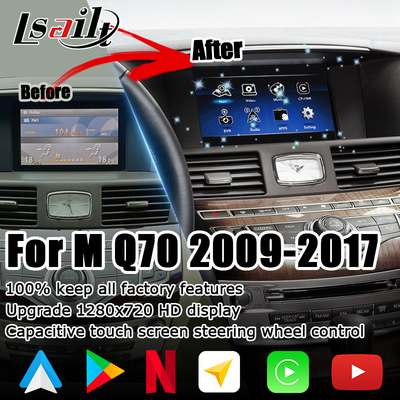 Infiniti Q70 M35 M35h M45 Nissan Fuga Android carplay peningkatan sentuhan multi jari