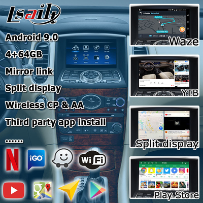 Infiniti QX50 EX EX35 EX25 EX37 Nissan skyline crossover Android HD screen carplay android auto upgradew