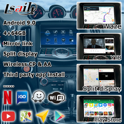 Nissan 370z layar HD nondestruktif Youtube carplay nirkabel peningkatan otomatis android