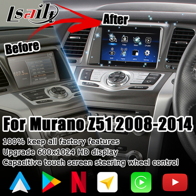 Nissan Murano Z51 Android Layar HD upgrade Android auto carplay Youtube waze Netflix play