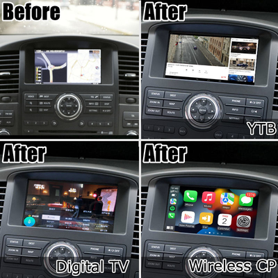Upgrade layar sentuh multi jari HD untuk Nissan Pathfinder R51 carplay android auto