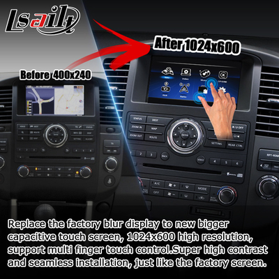 Upgrade layar sentuh multi jari HD untuk Nissan Pathfinder R51 carplay android auto