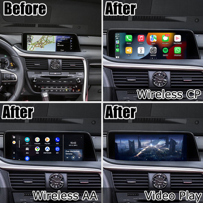 Lexus RX350 RX450h RX200t wireless carplay android auto screen mirroring interface
