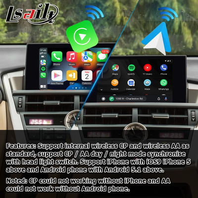 Lexus NX wireless carplay android auto screen mirroring antarmuka proyeksi NX300g NX200t