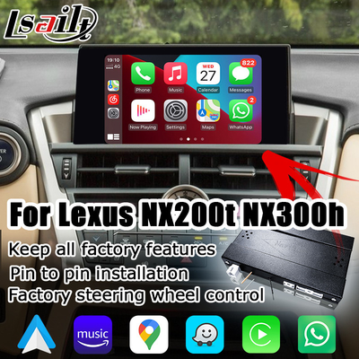 Lexus NX wireless carplay android auto screen mirroring antarmuka proyeksi NX300g NX200t