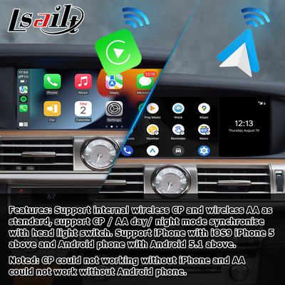 Upgrade carplay nirkabel untuk Lexus LS600h LS460 2012-2017 12 display android auto screen mirroring oleh Lsailt