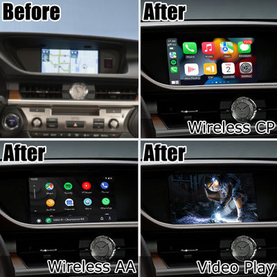 Lexus ES ES350 ES250 ES300h wireless carplay android auto screen mirroring kotak modul Lsailt