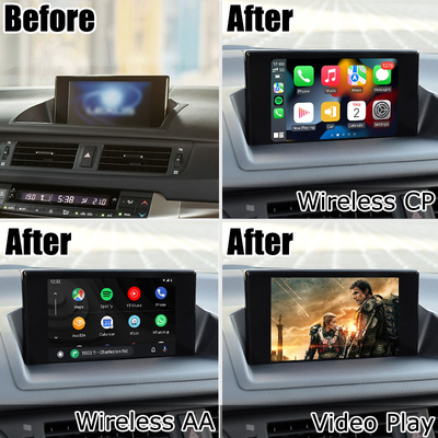 Lexus CT200h CT wireless carplay android auto interface screen mirroring projection
