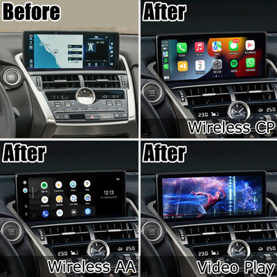 Lexus NX300 NX300h 2018 2021 carplay nirkabel kotak antarmuka otomatis android