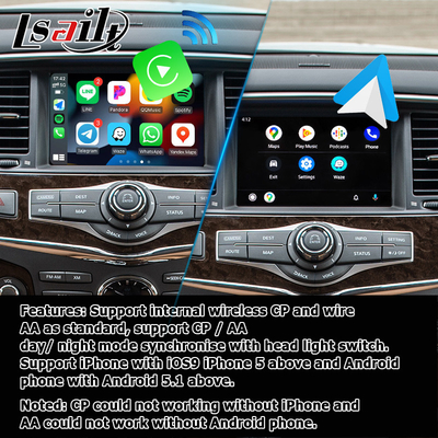 Infiniti QX80 QX56 Z62 carplay android auto multi finger HD touch screen upgarde IT08