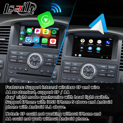 Nissan Pathfinder IT08 R51 layar HD meng-upgrade carplay nirkabel kotak navigasi otomatis android