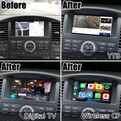 Nissan Pathfinder IT08 R51 layar HD meng-upgrade carplay nirkabel kotak navigasi otomatis android