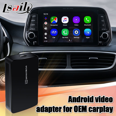 Antarmuka Video Mobil Android 9.0 AI Box USB HDMI Untuk mobil Hyundai Kia dengan carplay