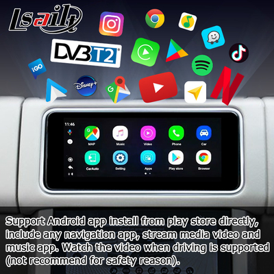 Mobil Land Rover Range Rover android multimedia AI box Youtube waze Netflix play