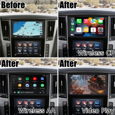Infiniti Q50 Q60 wireless carplay android antarmuka media proyeksi layar otomatis
