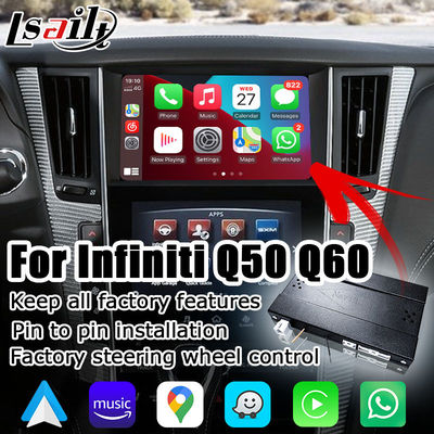 Infiniti Q50 Q60 wireless carplay android antarmuka media proyeksi layar otomatis