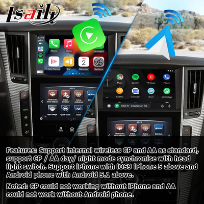 Infiniti Q50 Q60 wireless carplay android antarmuka media proyeksi layar otomatis