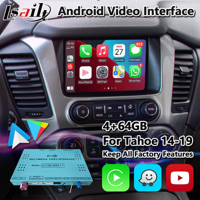 Lsailt Android Carplay Multimedia Video Interface untuk 2014-2019 Chevrolet GMC Tahoe