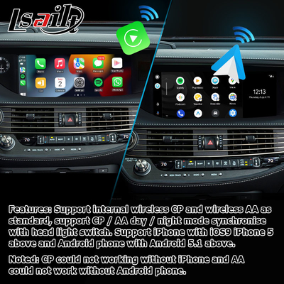Lexus LS500 LS500h LS350 wireless carplay android auto screen mirroring interface