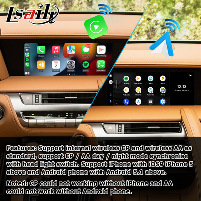 Lexus LC LC500 LC500h wireless android auto carplay media interface mendukung screen mirroring