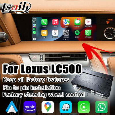 Lexus LC LC500 LC500h wireless android auto carplay media interface mendukung screen mirroring