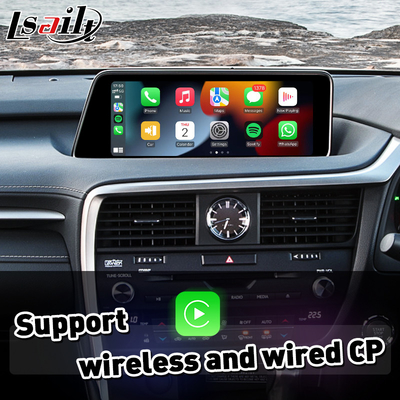 Wireless Android Auto Carplay Interface untuk Lexus RX350 RX200T RX 350 Pengendalian Mouse 2016-2019