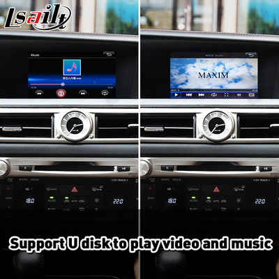 Car Integration Carplay Android Auto Interface untuk Lexus GS300H GS 300H 2012-2015