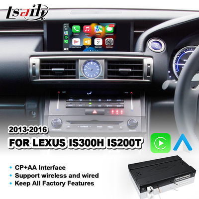 CP + AA Car OEM Integration Video Interface untuk Lexus IS300H IS200T IS 300h Pengendalian Mouse 2013-2016