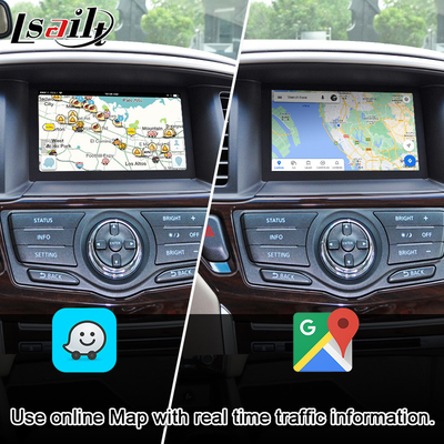 Layar Multimedia Mobil CarPlay untuk Nissan Pathfinder, Patrol, Armada Infiniti QX dengan Android Auto