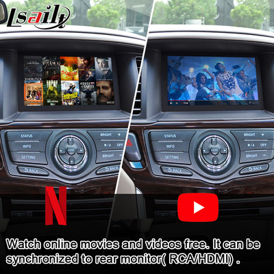 Layar Multimedia Mobil CarPlay untuk Nissan Pathfinder, Patrol, Armada Infiniti QX dengan Android Auto
