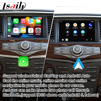 Antarmuka Lsailt CarPlay untuk Nissan Armada, Quest, Pathfinder dengan Android Auto, perbarui layar asli