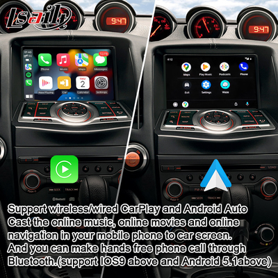 Antarmuka Android Auto CarPlay untuk Nissan 370Z Pathfinder Infiniti QX mendukung kamera belakang