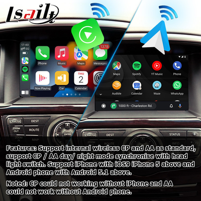 Wireless Carplay Android auto Navigation Box Untuk Nissan Pathfinder R52 2017-2021