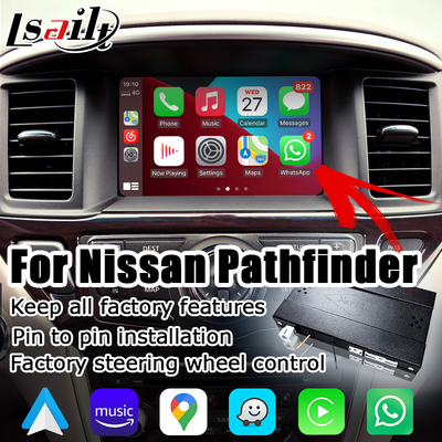 Wireless Carplay Android auto Navigation Box Untuk Nissan Pathfinder R52 2017-2021