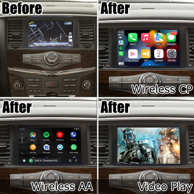Nissan Patrol Y62 wireless carplay android auto OEM style upgrade oleh Lsailt