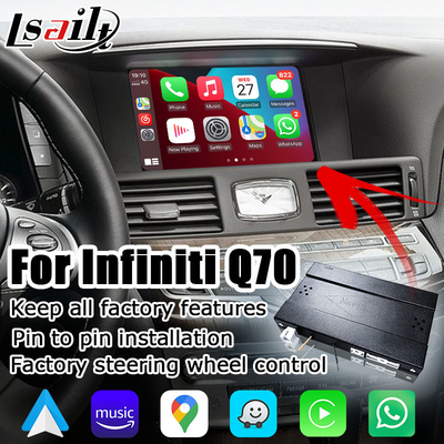 Infiniti Q70 wireless carplay android auto phone screen mirroring projection media box oleh Lsailt