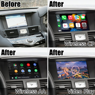 Infiniti Q70 wireless carplay android auto phone screen mirroring projection media box oleh Lsailt