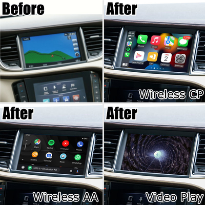 Kotak media Carplay Android Auto Nirkabel untuk peningkatan OEM Infiniti QX50 2018