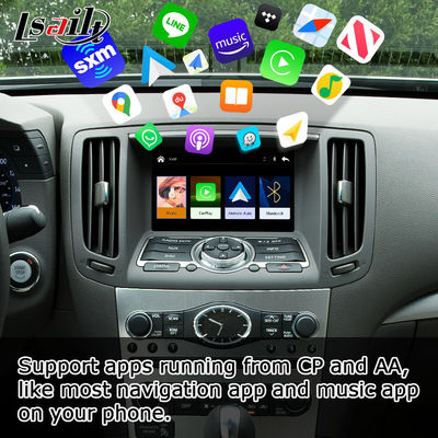 Modul antarmuka video kotak CarPlay nirkabel Android Auto Plug And Play Infiniti G37 G25 Q40 Navihome