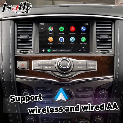 Wireless Android Auto Carplay Interface untuk 2017-2021 Infiniti QX80