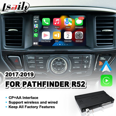 Car Integration Wireless Android Auto Carplay Interface untuk 2017-2019 Nissan Pathfinder R52