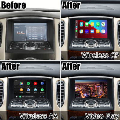 Infiniti QX50 EX35 EX25 EX30d EX37 HD layar nirkabel Carplay Android Auto upgrade